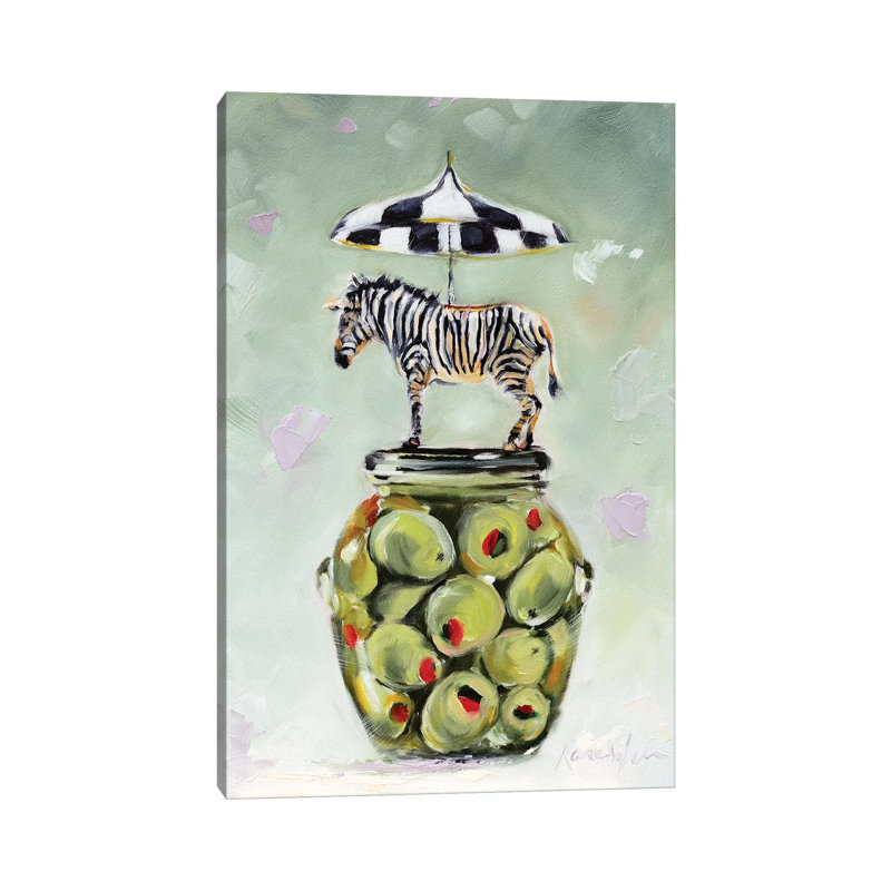 Stripes & Dots by Karen Weber - Wrapped Canvas Painting, 66.04cm H x 45.72cm W