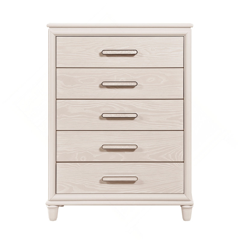 Ensemble de meubles de chambre à coucher à 5 tiroirs Modern Glam Style