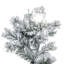 Vickerman 10' x 82" Flocked Alaskan Artificial Pre-Lit Christmas Tree with 91 Warm White G50 and 1200 Warm White LED Mini Lights, 2911 Flocked Realistic PVC Tips, 6' Step On/Off Power Cord and Folding Metal Tree Stand. Assembly is required.-1438118766-1438118762