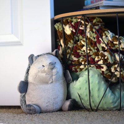 Happy the Hedgehog Door Fabric Weighted Floor Stop