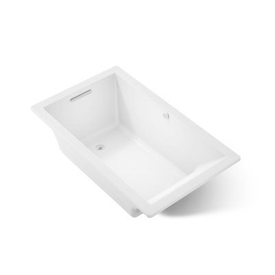 Underscore 60" x 36" Drop In Whirlpool Acrylic Bathtub with Heater