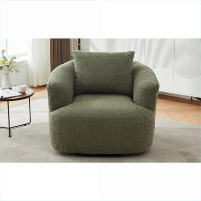 Fauteuil demi-tonneau pivotant à 360 ° Modern