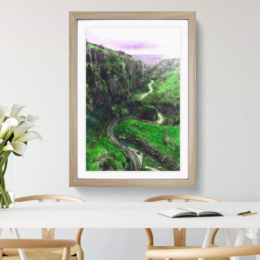 Cheddar Gorge in Somerset - Framed Print