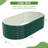 8×4×2FT Interlocking Oval  Galvanized Steel Planting Beds