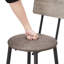 Ensemble de tabourets de bar confortables et élégants avec dossier et tablette, idéal pour la cuisine ou le bar