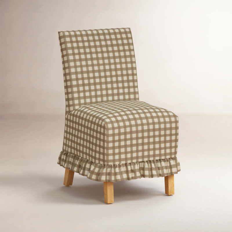 Chaise de salle à manger avec housse à volants Davarrio, Blue Floral 2