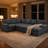 Upholstered Sectional Sleeper Sofa & Chaise-1997424629
