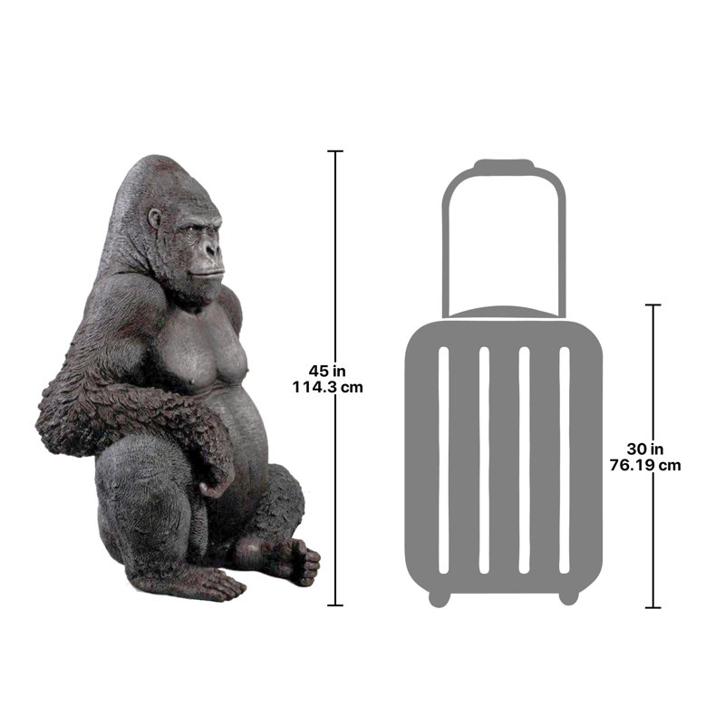 Statue de grand singe géant des plaines de l'Ouest