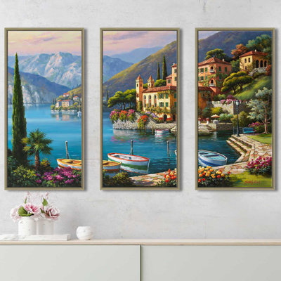 " Villa Bella Vista " by Sung Kim 3 - Pieces Painting Print