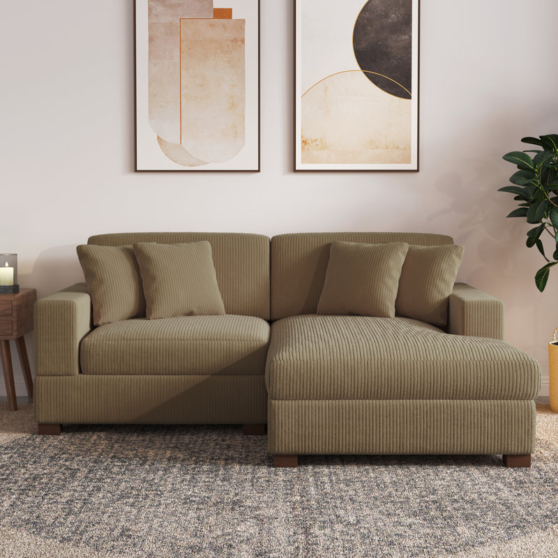 Milbrey Modular Corner Sofa, Camel, Right Hand Facing