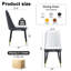 Chaise d'appoint rembourrée en similicuir H 18 po Anareli-546333956