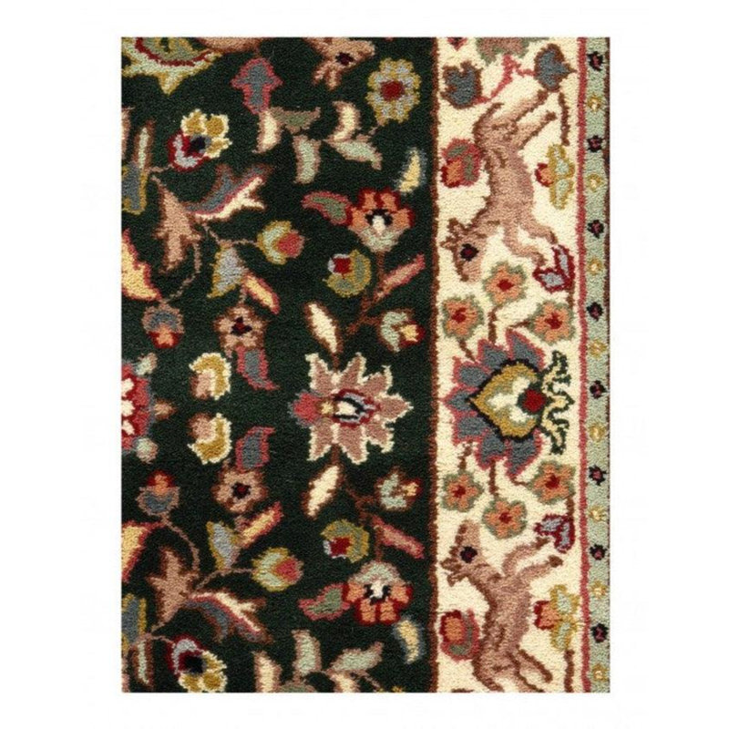 Floral Area Rug in Green