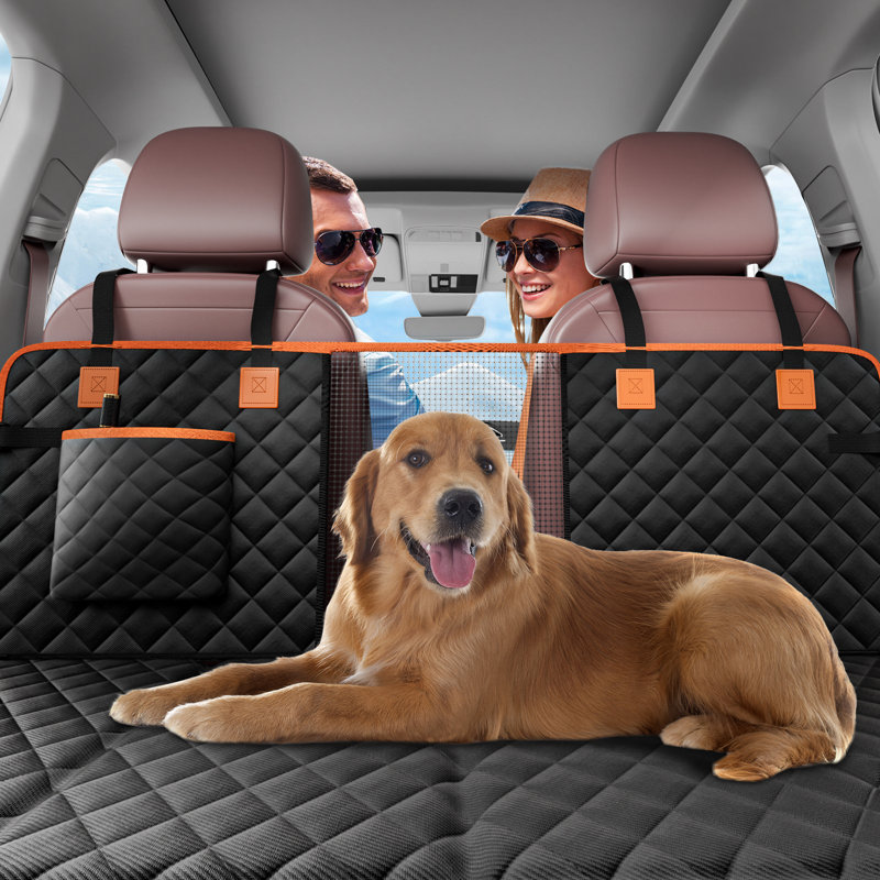 Housse de siège de chien pour siège arrière imperméable 600D