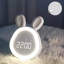 Cute Rabbit Mini Alarm Clock with LED Night Light & Stepless Dimming for Bedrooms, Digital Desk Clock-438153321