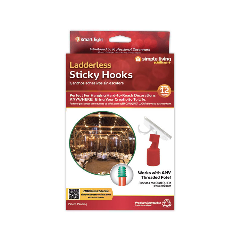  Ladderless Sticky Hooks 12 pk