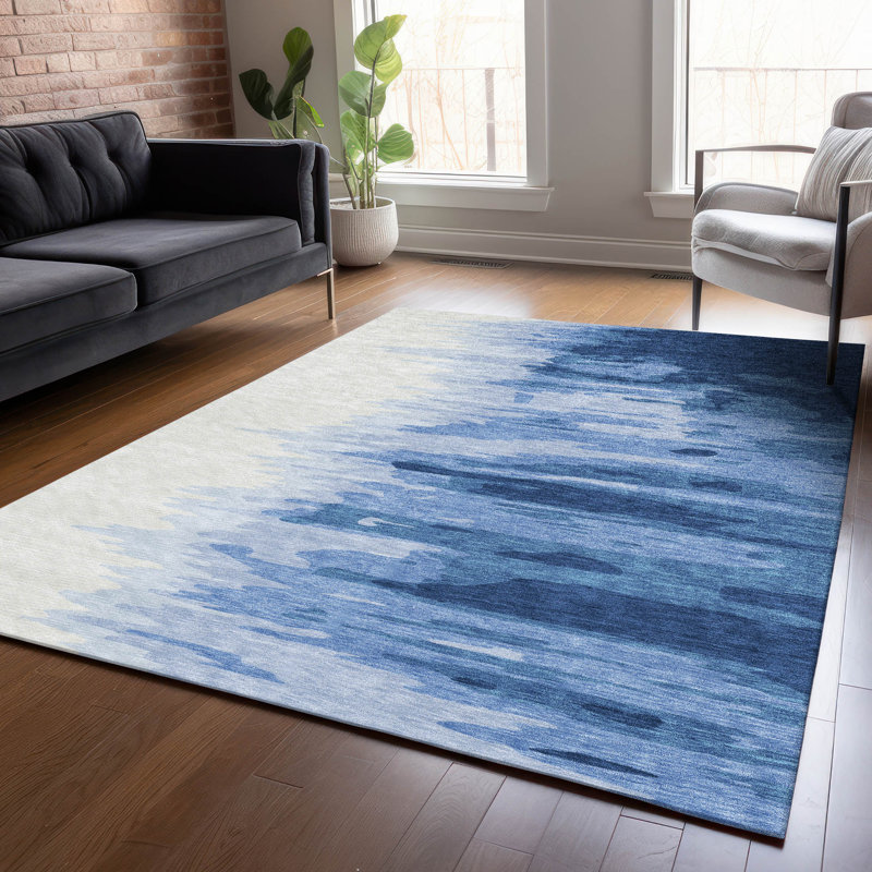 Tapis intérieur / extérieur lavable à la machine Chayden ACN1050, Rectangle 9 pi x 12 pi