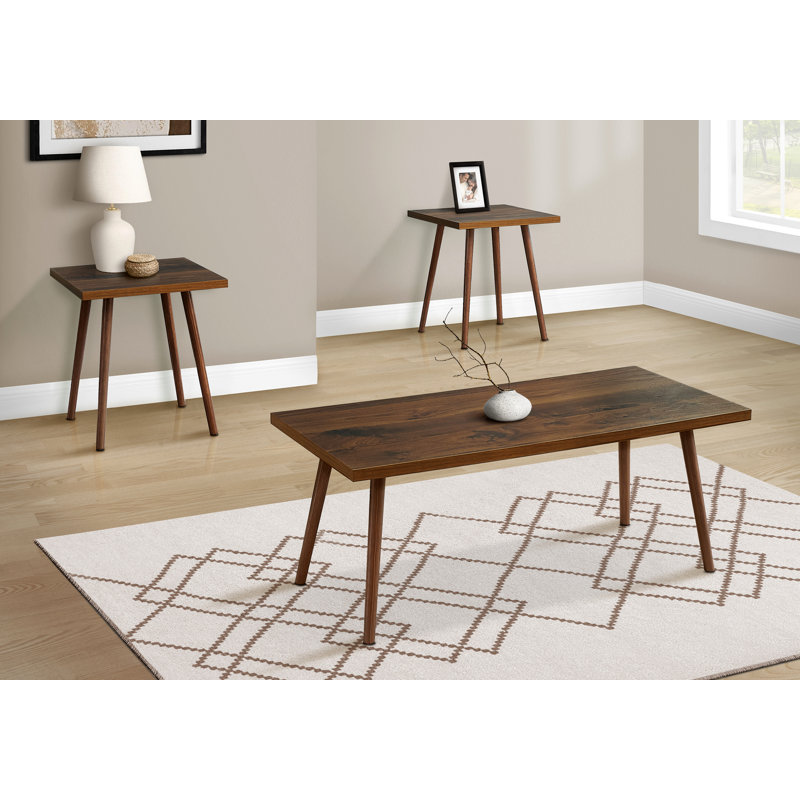 Table Set, 3Pcs Set, Accent, Coffee, End