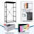 4 Drawer Dresser for Bedroom, Narrow Chest of Drawers, Wooden Top and Study Iron Frame 18"x37.5"-(WxH)