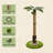 Tall Palm Tree Cat Scratching Post, Vertical Sisal Cat Scratcher with Turntable Ball Toy for Indoor Cats