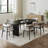 79" Soild Wood Dining Table with Double Pedestal Base &  Oval Tabletop -1162208923