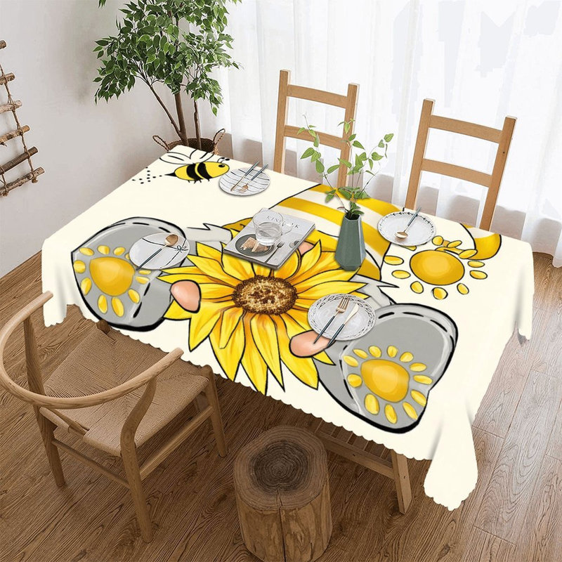 Housse de table tournesol Gnome Bee