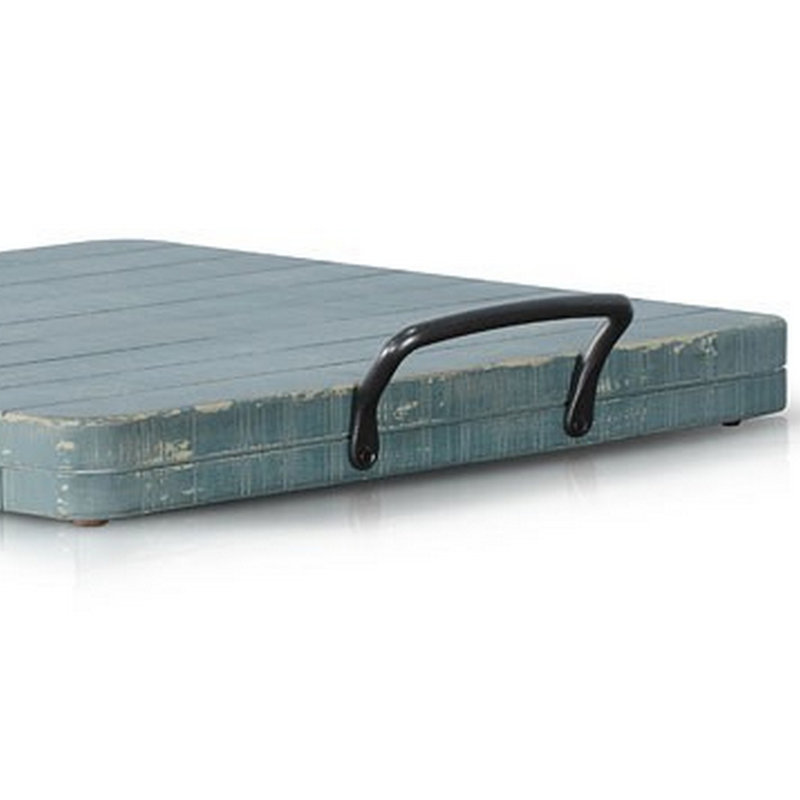 Plateau en bois massif Chans, Vert