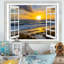«Open Window to Bright Yellow Sunset», photographie-168042325-168042338