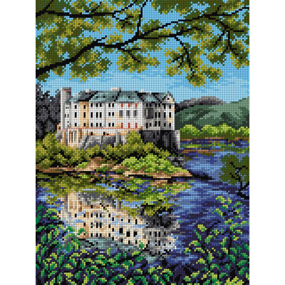  Needlepoint canvas for halfstitch without yarn Castle Orlik 2383J