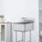 VEVOR 27'' L x 24'' W Silver Free Standing Service Sink with Faucet