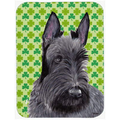 Shamrock Lucky Irish Glass Cutting Board