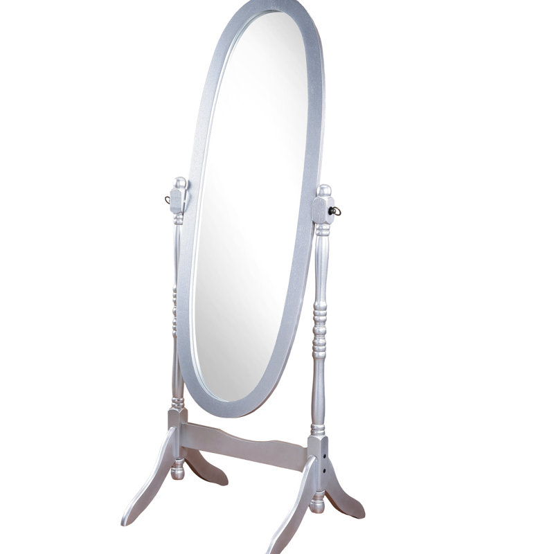 Prestigieux miroir à finition argentée de la reine traditionnelle, Argent