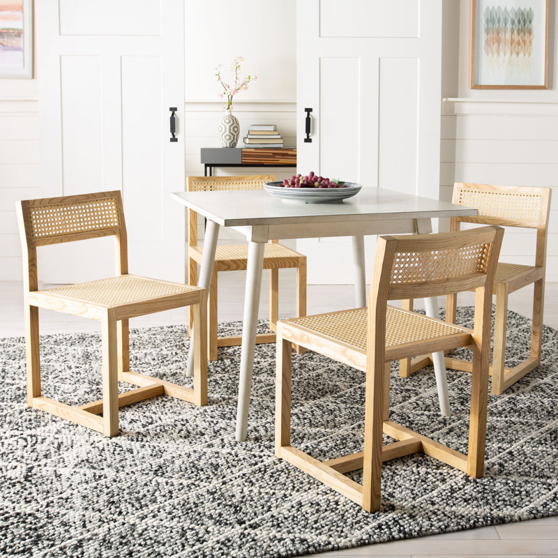 Ensemble repas 3 pièces Jakob, Naturel, Blanc antique