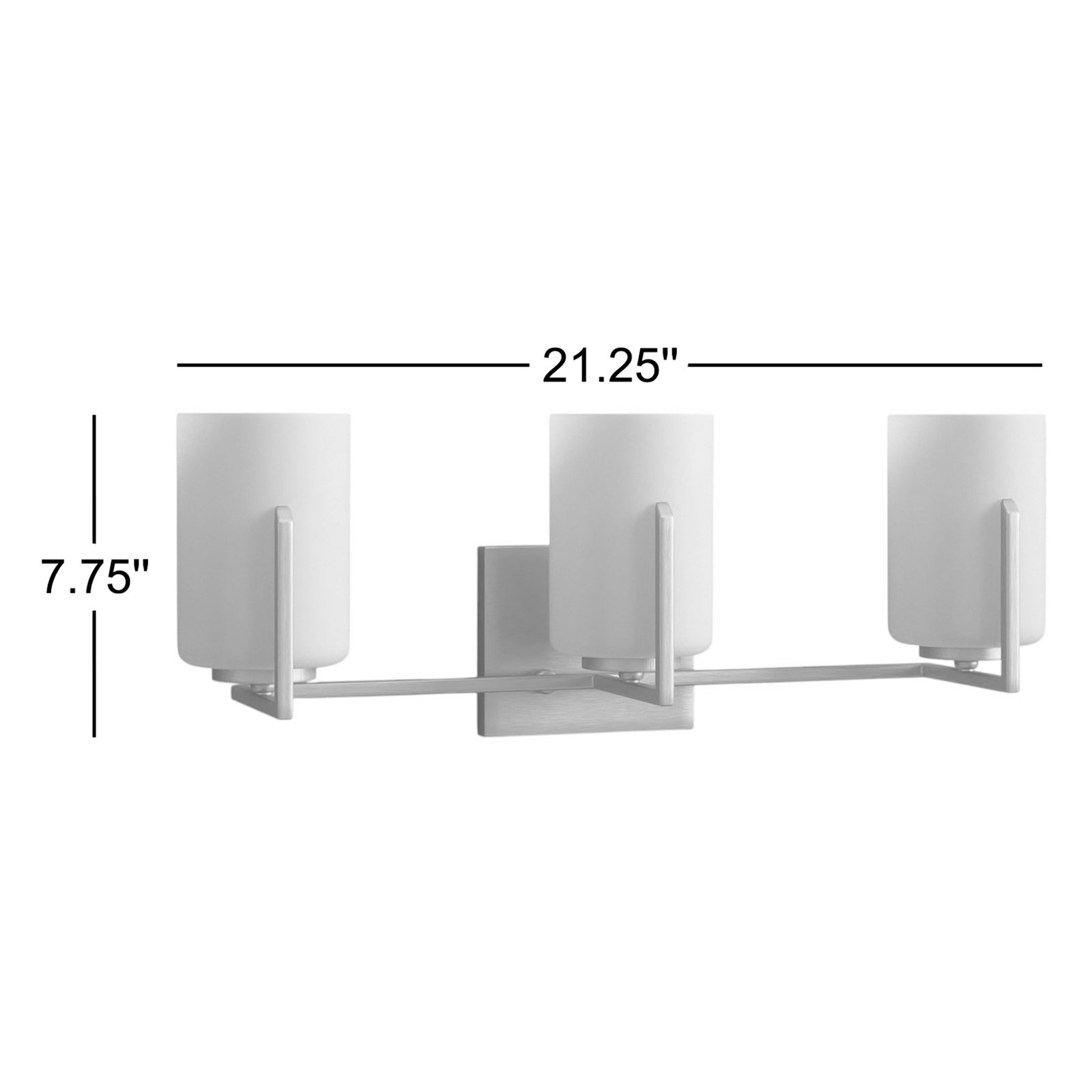 Roni Dimmable Vanity Light, Satin Brass, 3-Light