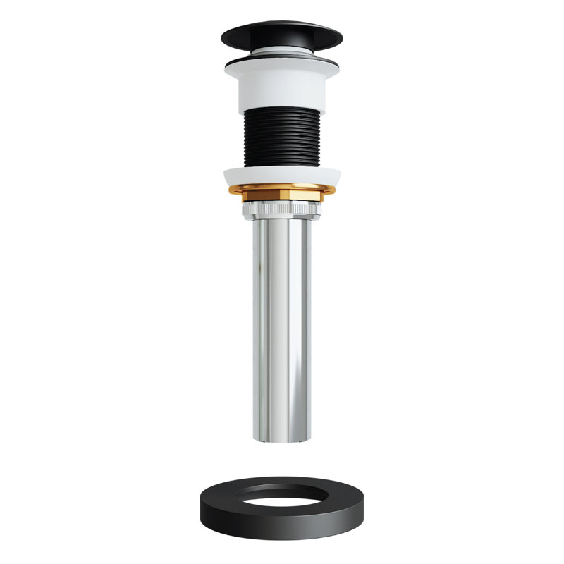 Pop-Up Bathroom Sink Drain, Matte Black