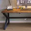 Bureau rectangulaire en bois massif noir-2048310226