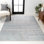 Tapis gris / turquoise Saulsberry Modern Strie