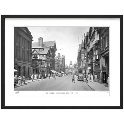 Chester, Eastgate Street 1929 by Francis Frith - Single Picture Frame Print