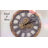 Wall Clock 24" Round Oversized for Living Room decor with Real Moving Gears America Collection-73808859
