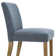 Dawniel Set of 6 Linen Upholstered 18.5'' Seat Height Solid Wood Dining Chair