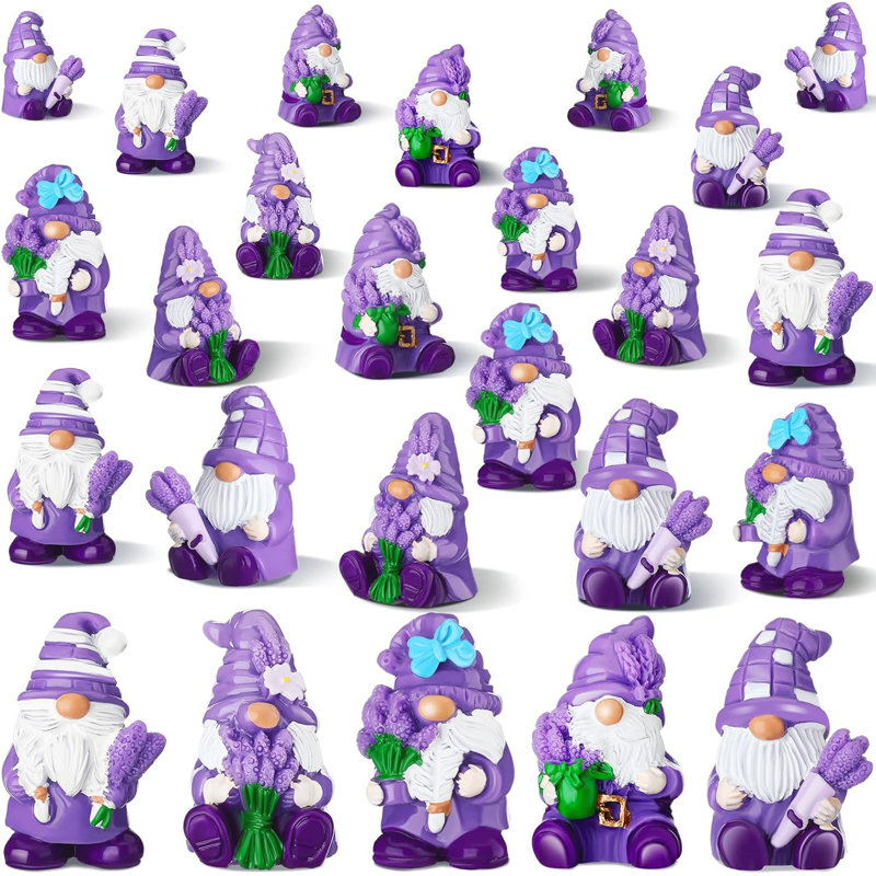 80 figurines en résine 80 gnomes lavande