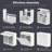 Deodorizing Hidden Solid + Manufactured Wood Handle Multi-Compartments Trash & Recycling Bin - 20 Gallons
