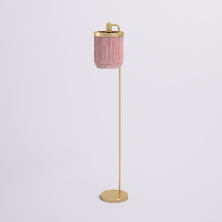 Insider 57.5 LED Novelty Floor Lamp with Remote Control Wade Logan Shade Color: Gold