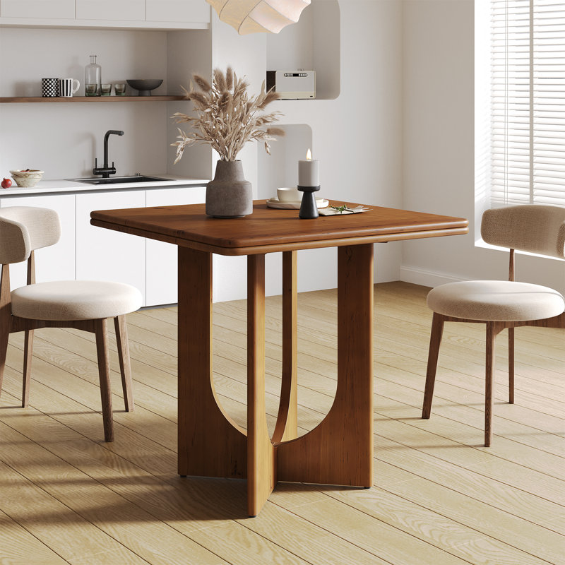Solid Wood Dining Table, Brown