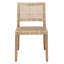 Chaise d'appoint Alani en brun naturel