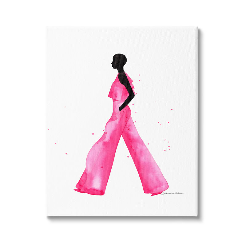 Rettke Modern Trendy Girl par Simone Elum, H 40 po x l 30 po x P 1,5 po