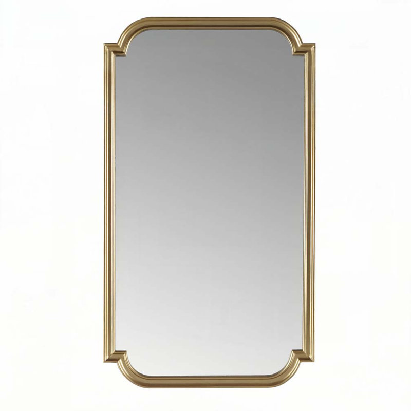 Rounded Rectangle Fluted Wall Mirror