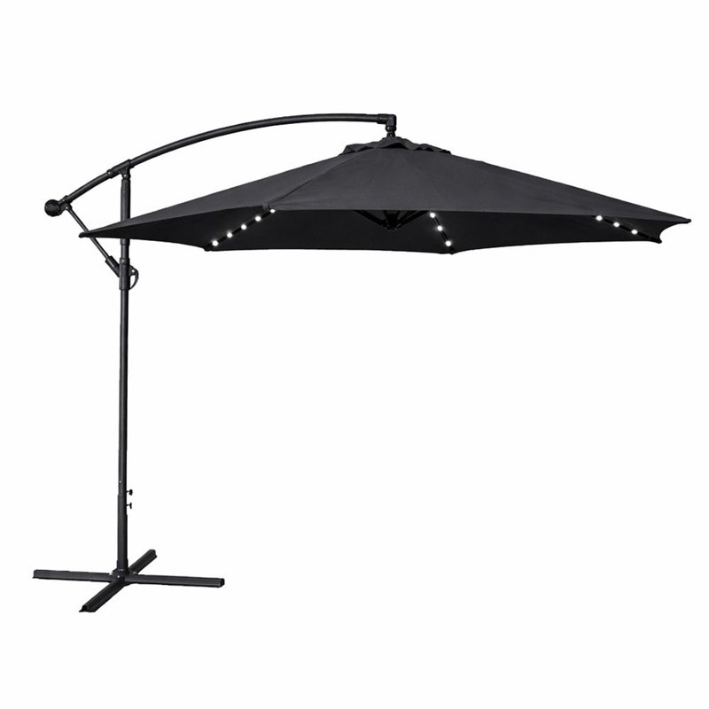 300cm Cantilever Parasol, Black