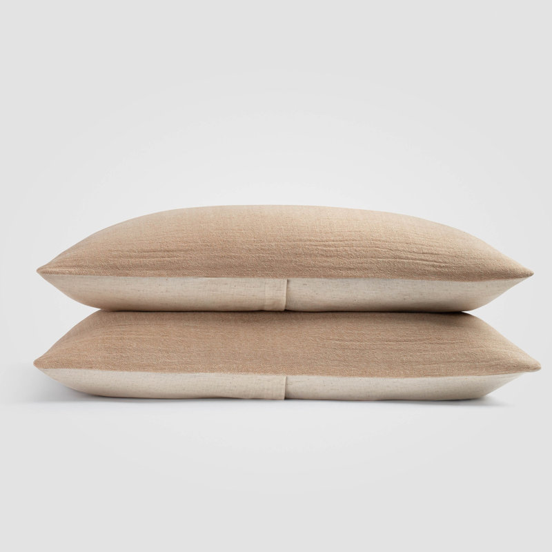 Sand Linen Sham Set, King Size