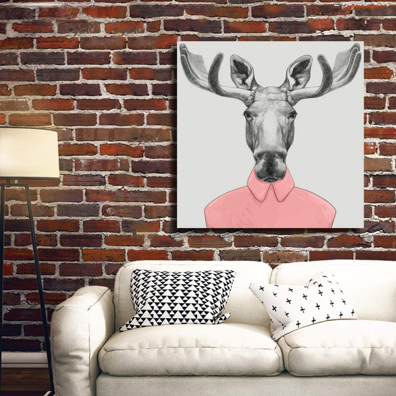 " Deer ", 12" H x 12" W x 1.5" D