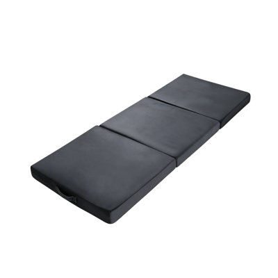 Foldable Floor Lounger Pillow, Soft Memory Foam Floor Pillow Portable Folding Pillow with Handle Dark Gray